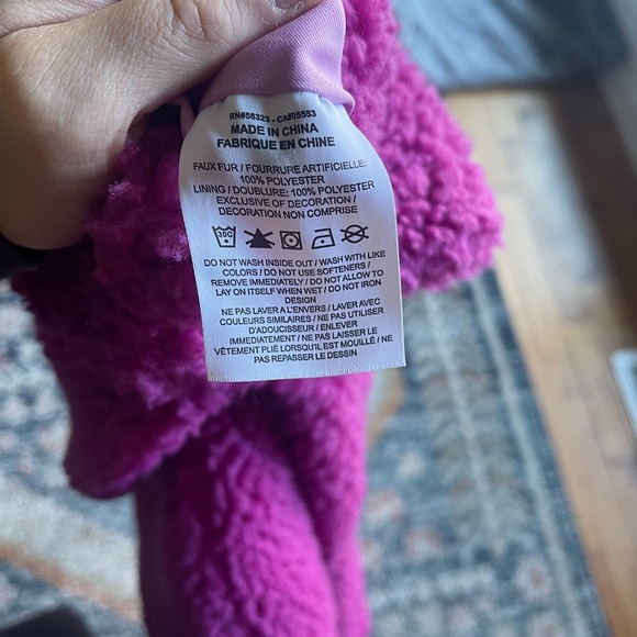 NIKE SPORTSWEAR SWOOSH SHERPA JACKET CU6639-564 PURPLE size XS - Picture 8 of 9